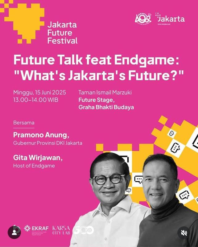 Bang Yos, Foke, Ahok hingga Anies Jadi Pembicara Jakarta Future Festival