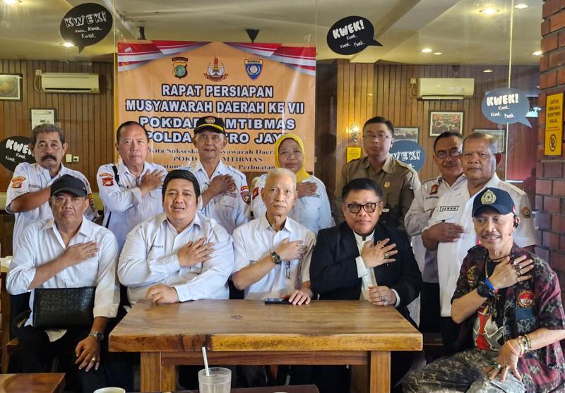 Persiapan Musda Ke-VII, Pokdarkamtibmas Daerah Metro Jaya Gelar Rapat Bersama