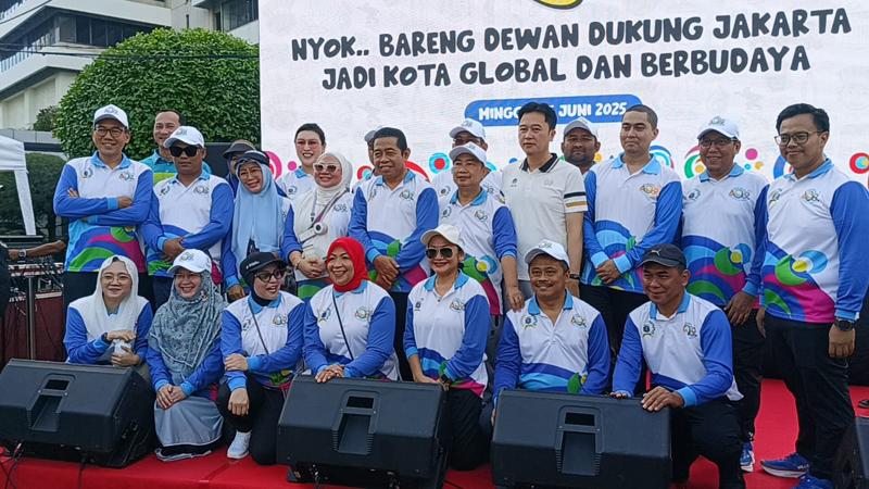 Sambut HUT ke-498, DPRD DKI Jakarta Gelar Fun Walk di kawasan CFD  Sarinah-Thamrin