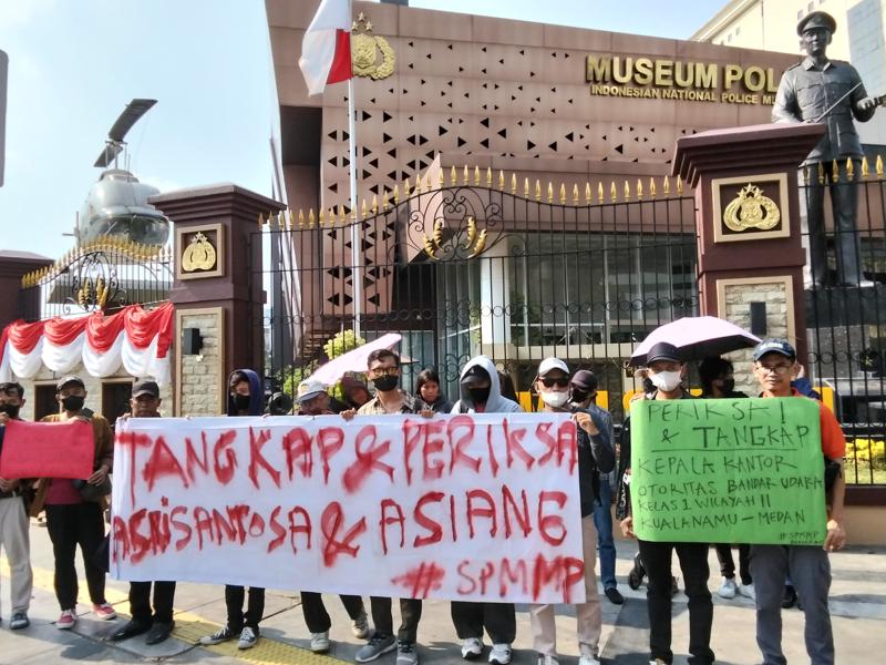 PM Merah Putih Aksi di Bareskrim Polri, Desak Kapolri Usut Skandal Kualanamu
