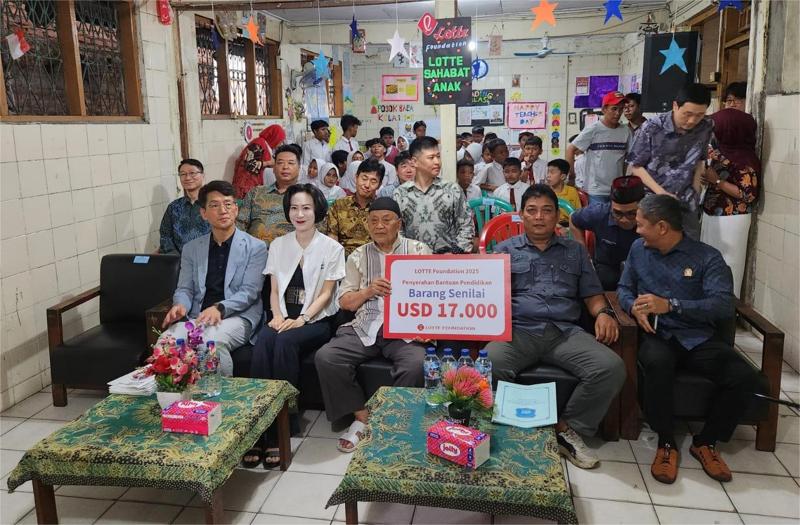 Yayasan Pendidikan Triwibawa Terima Bantuan Sarana dan Prasarana dari Lotte Foundation